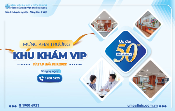 RA MẮT KHU KHÁM VIP ƯU ĐÃI 50% PHÍ KHÁM BÁC SĨ